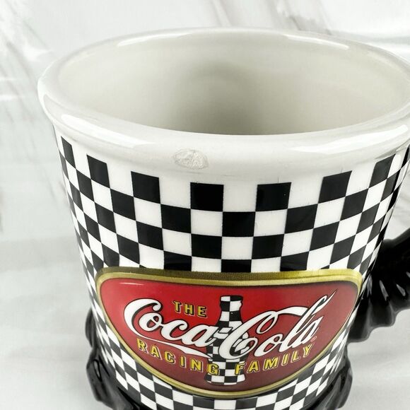 Coca-Cola NASCAR Gear Shift Jumbo Ceramic 24oz Coffee Mug Cup Houston Harvest 5" - Picture 5 of 9